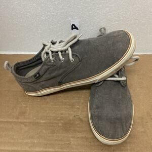 Sanuk Charcoal Color Canvas/Tweed Sneaker Lace Up Shoes  - Mens 11